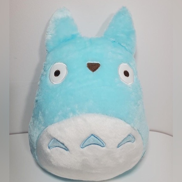 Other - Large Blue Totoro Plush - Throw Accent Pillow - Anime Kawaii Decor Cushion - New